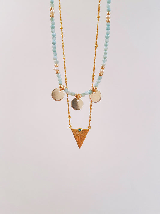 Freshwater shell necklace