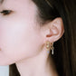 Cross asymmetrical earrings