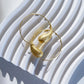 Round teardrop tail earrings