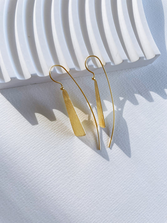 Long Triangle Earrings