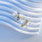Flower Long Hook Earrings