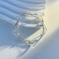 Triple layer sterling silver bracelet