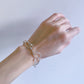 Triple layer sterling silver bracelet