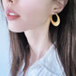 Brushed Round Earrings