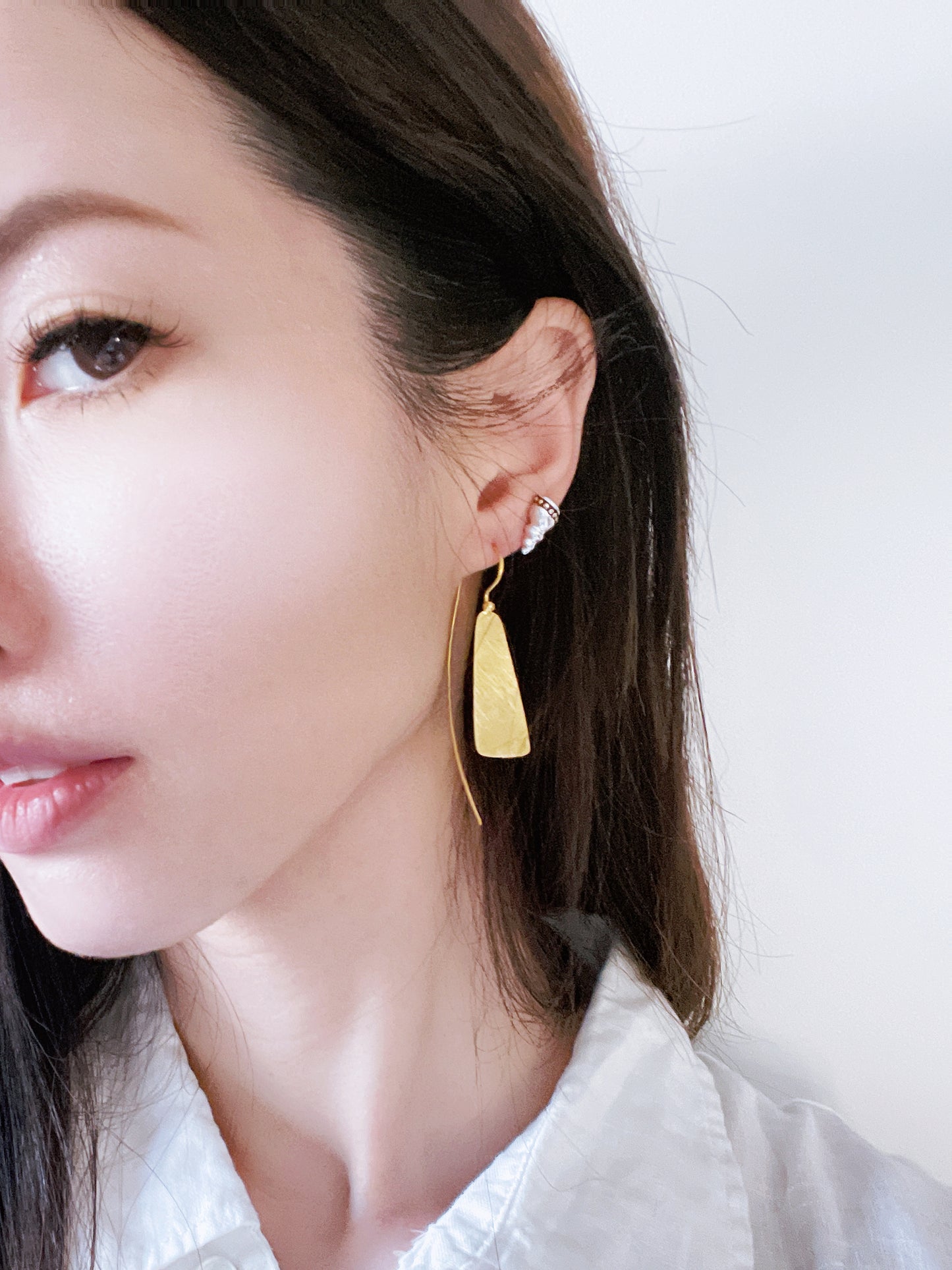 Long Triangle Earrings