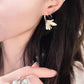 Curly Flower Earrings