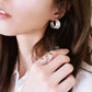 Wide Irregular Texture Earrings