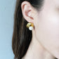 Matte pearls earring