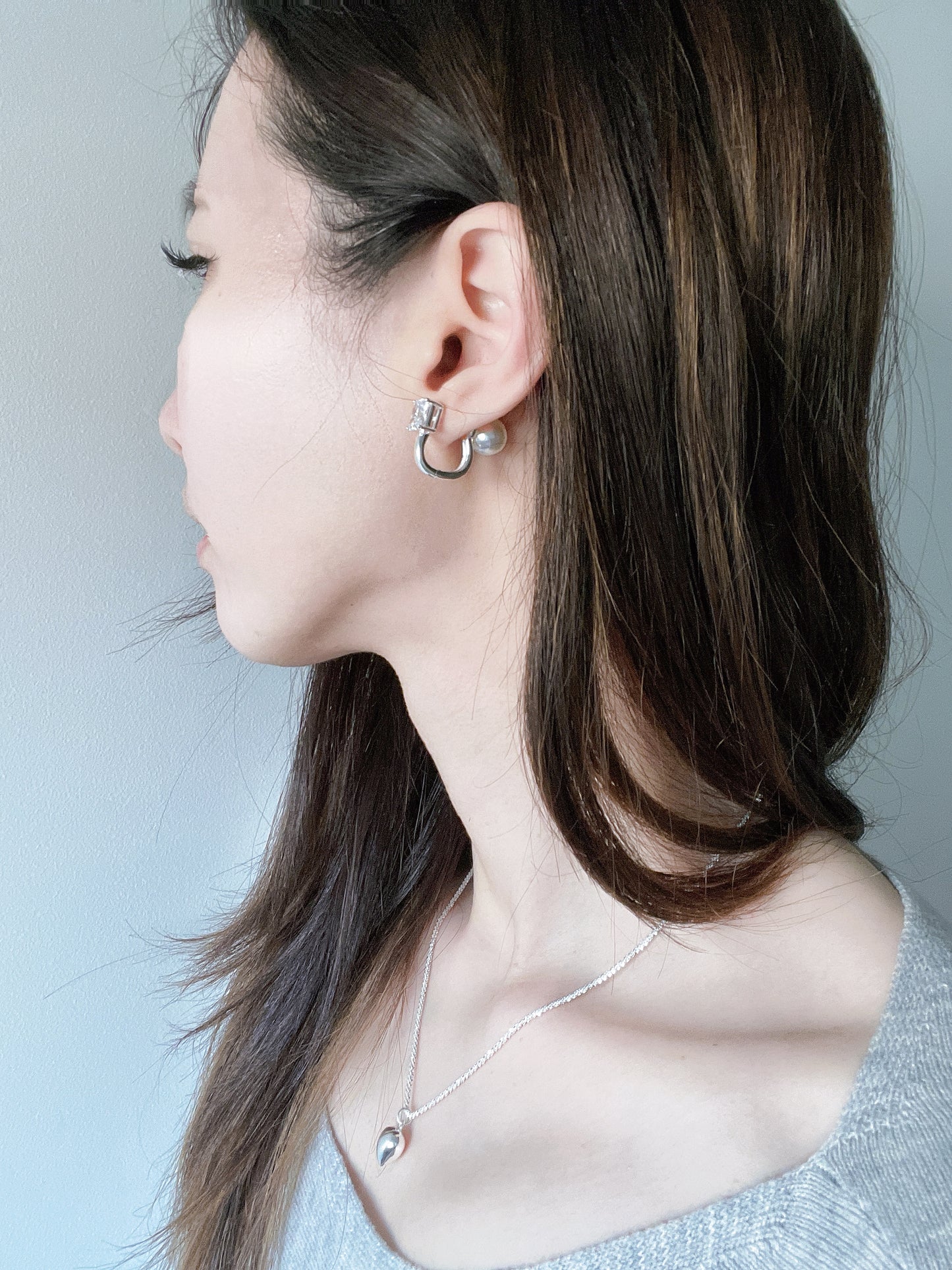 Double-sided earring