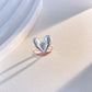 Three-dimensional heart-shaped ring