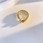 Sterling silver double layer ring