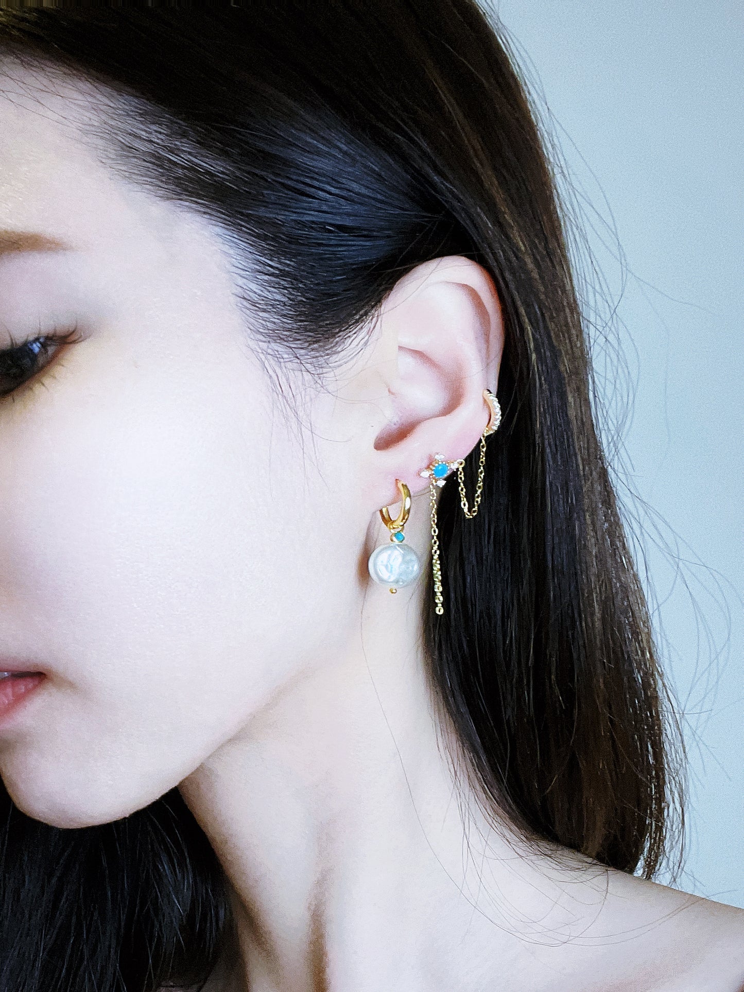 Baroque Earring Set