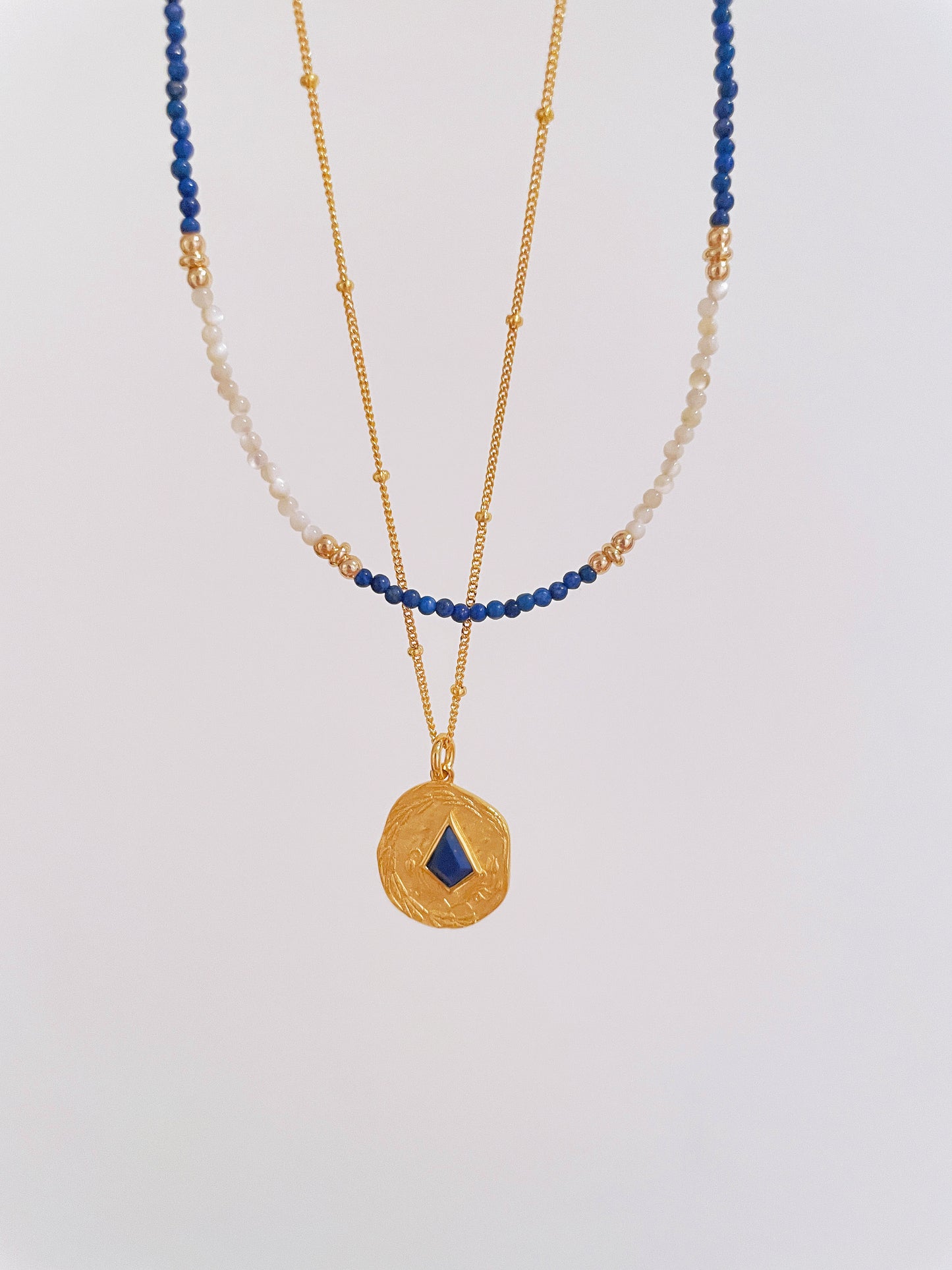 Lapis Lazuli Silver Necklace