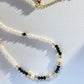 Baroque pearl and spinel necklace