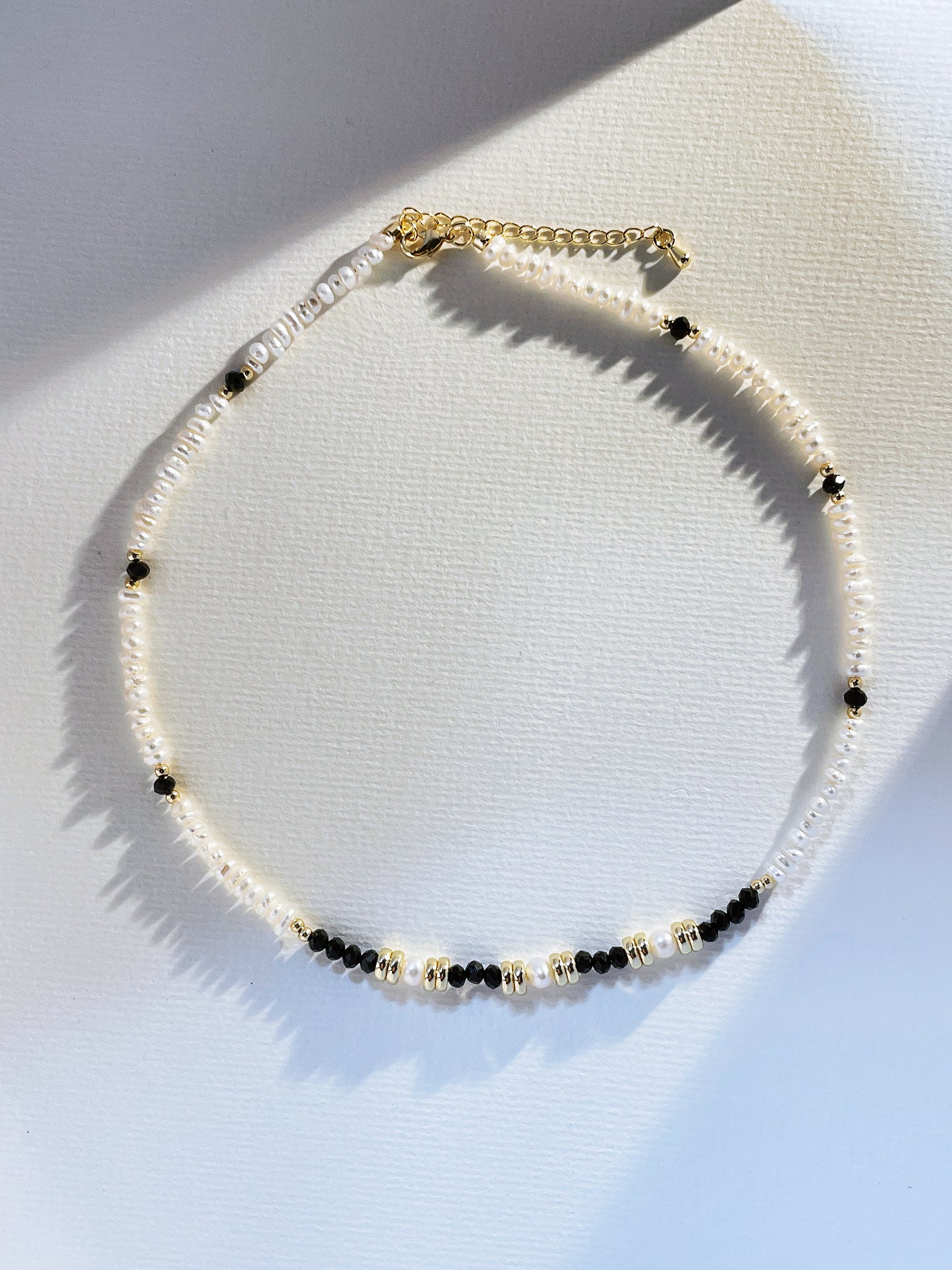 Baroque pearl and spinel necklace