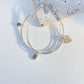Three layer charm bracelet