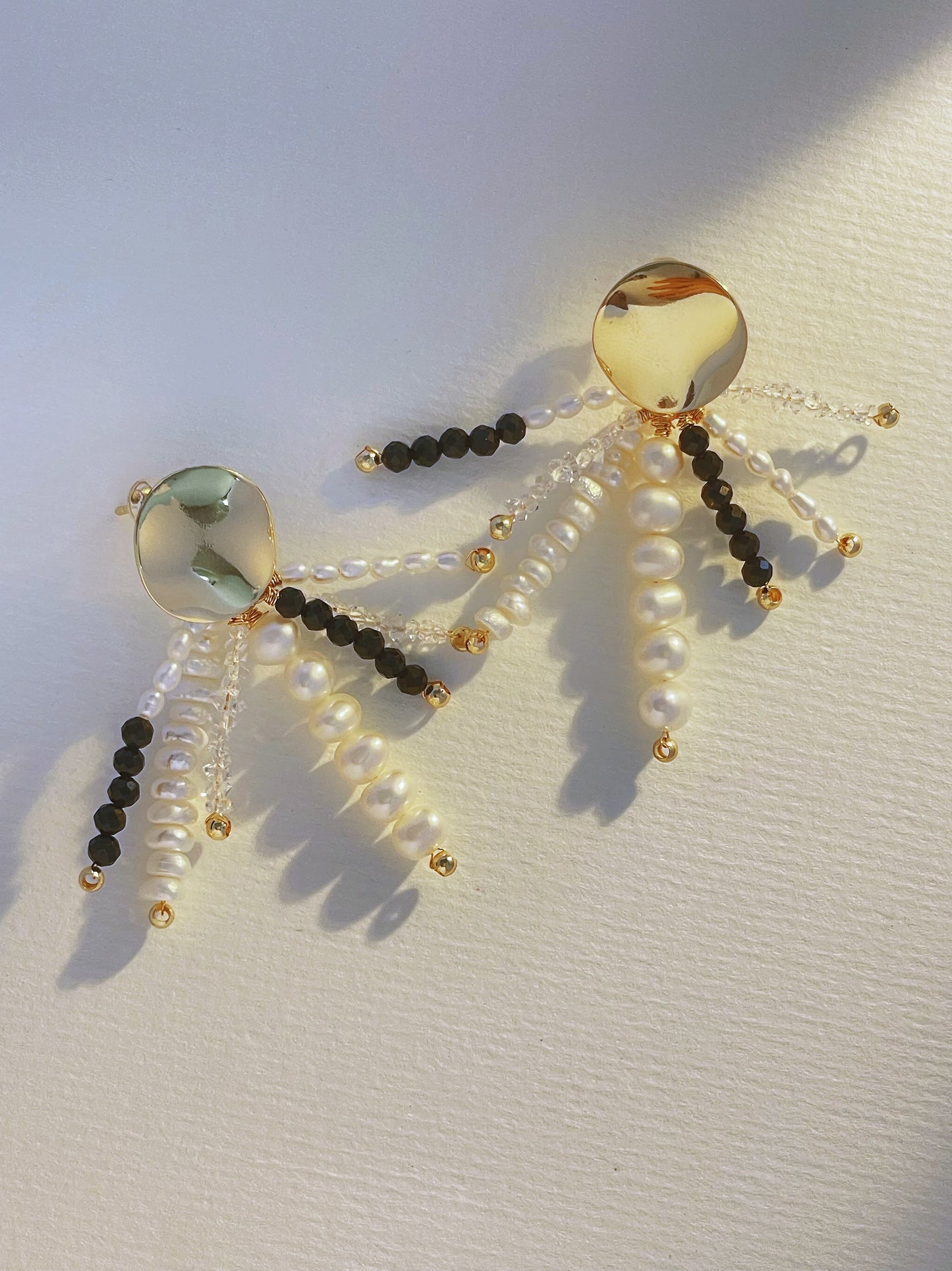 Pearl Spinel Earrings