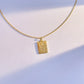 Bright silver necklace