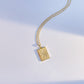 Bright silver necklace