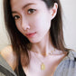 Bright silver necklace