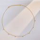 Small triangle zirconia necklace