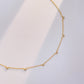Small triangle zirconia necklace