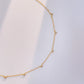 Small triangle zirconia necklace