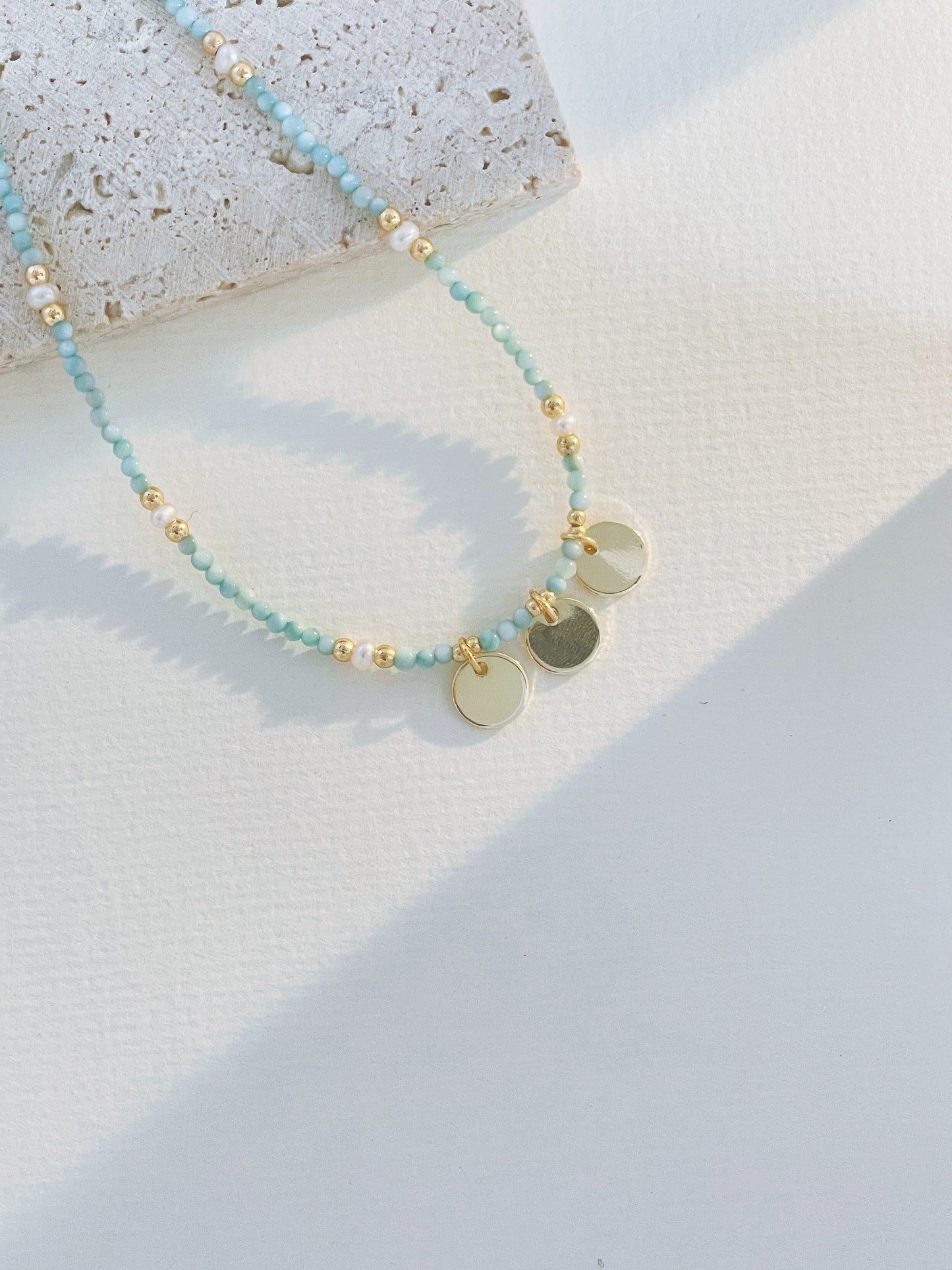 Freshwater shell necklace