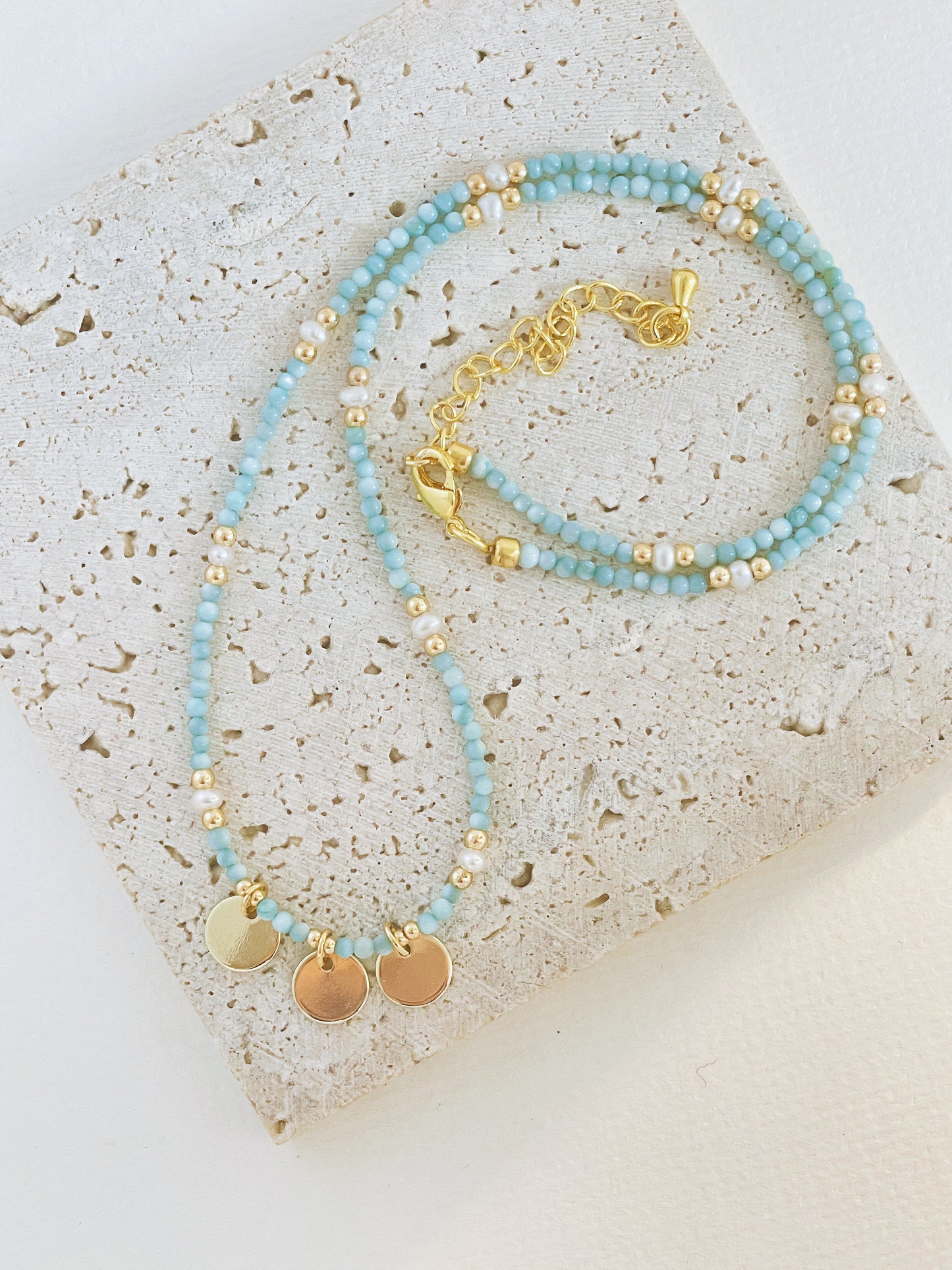 Freshwater shell necklace