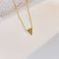 Triangle pendant necklace