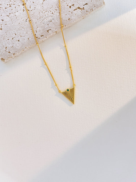 Triangle pendant necklace