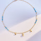 Turquoise and moonstone necklace
