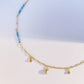 Turquoise and moonstone necklace