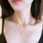 Turquoise and moonstone necklace
