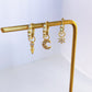 Small Opal Hoop Earrings
