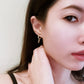 Small Opal Hoop Earrings