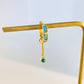 Turquoise hoops