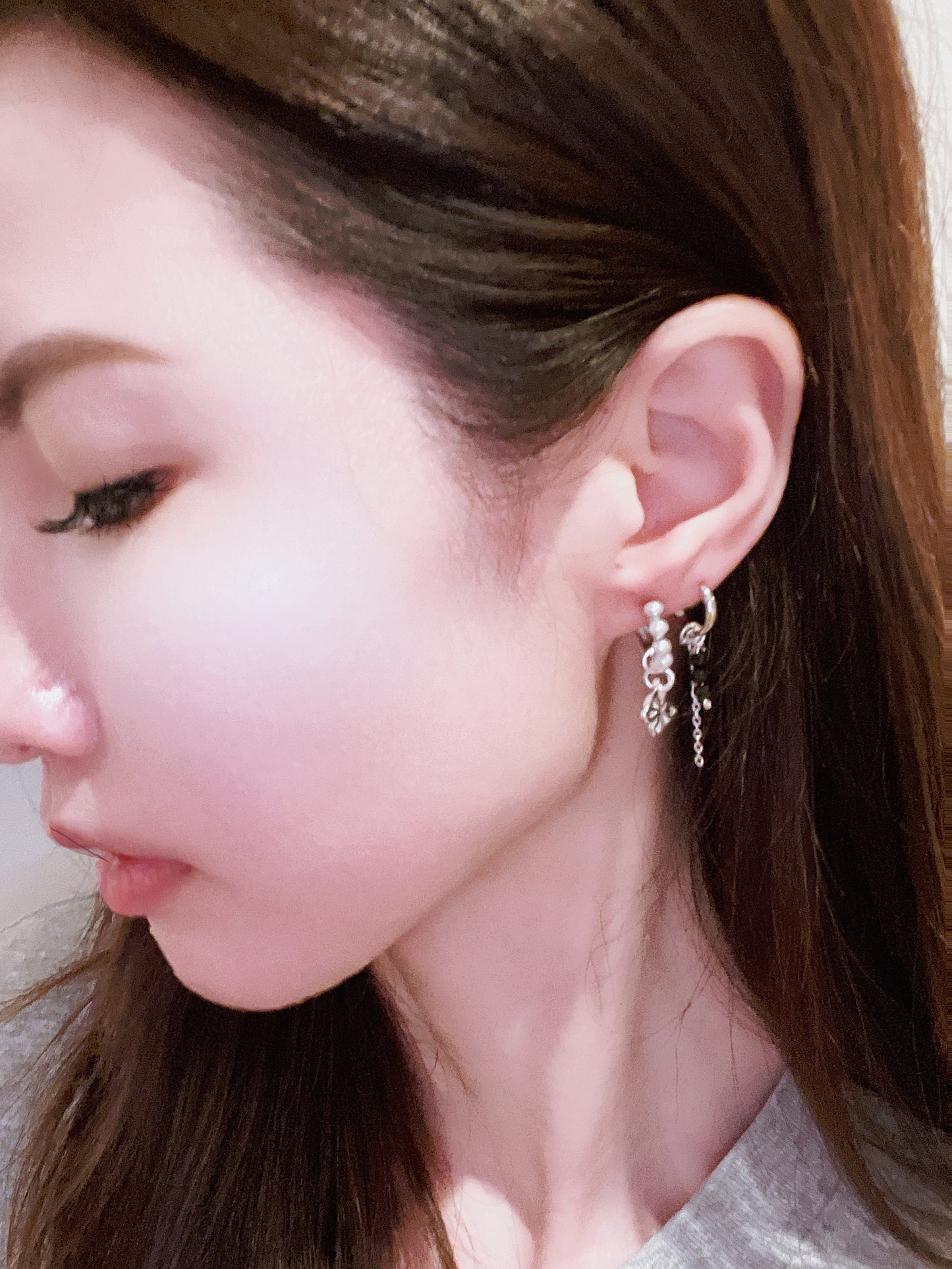 Silver Hoops Earrings