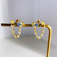 Colorful Zirconia Earrings