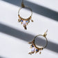 Circle exotic style earrings