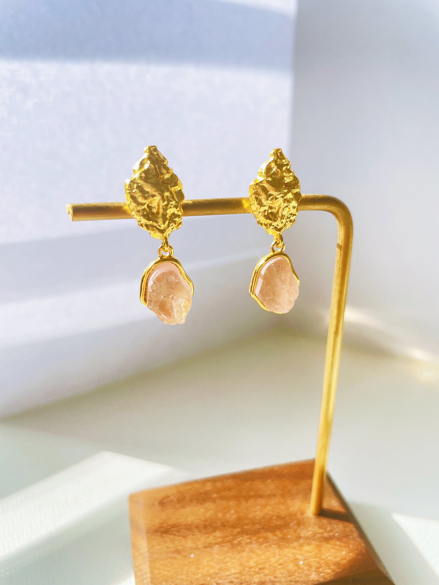 Rose Quartz Earrings