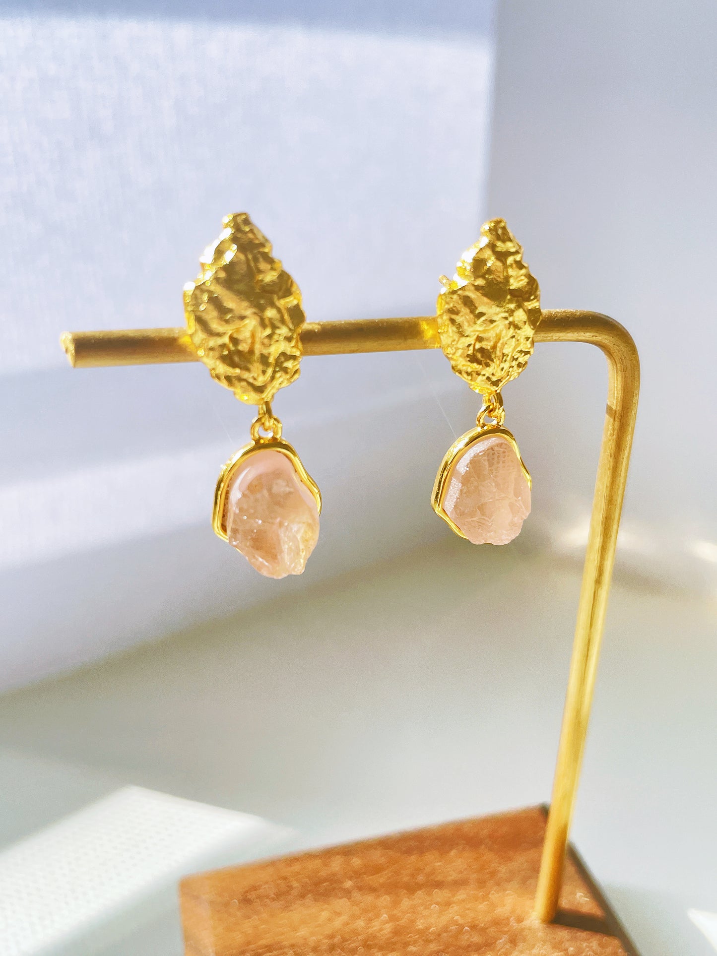 Rose Quartz Earrings