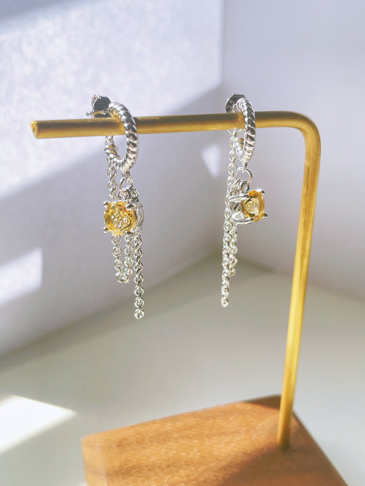 Natural Citrine Earrings