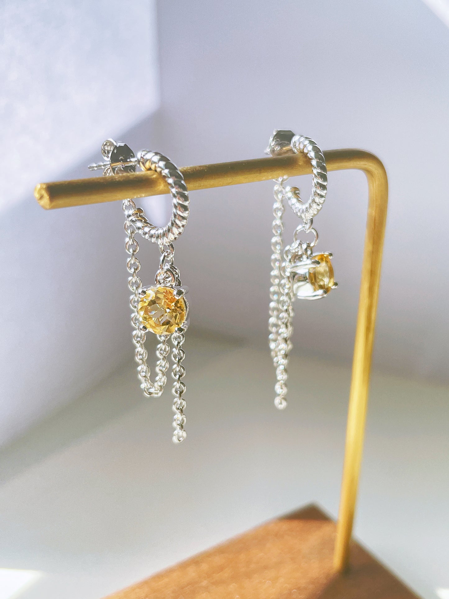 Natural Citrine Earrings