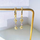 Purple Zirconia Hoops Earrings
