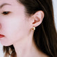 Sparkling Gold Hoop Earrings