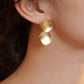 Stylish metal earrings
