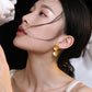 Stylish metal earrings