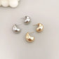 Sterling Silver Bean Earrings