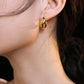 Sterling Silver Bean Earrings